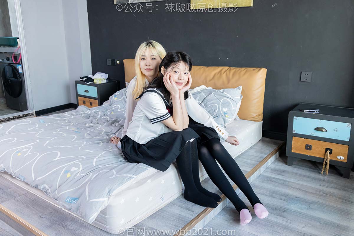 [BoBoSocks袜啵啵]NO.600 小甜豆&糯米-皮鞋、马丁靴、小熊拖鞋、过膝棉袜 BoBoSocks袜啵啵-第2张