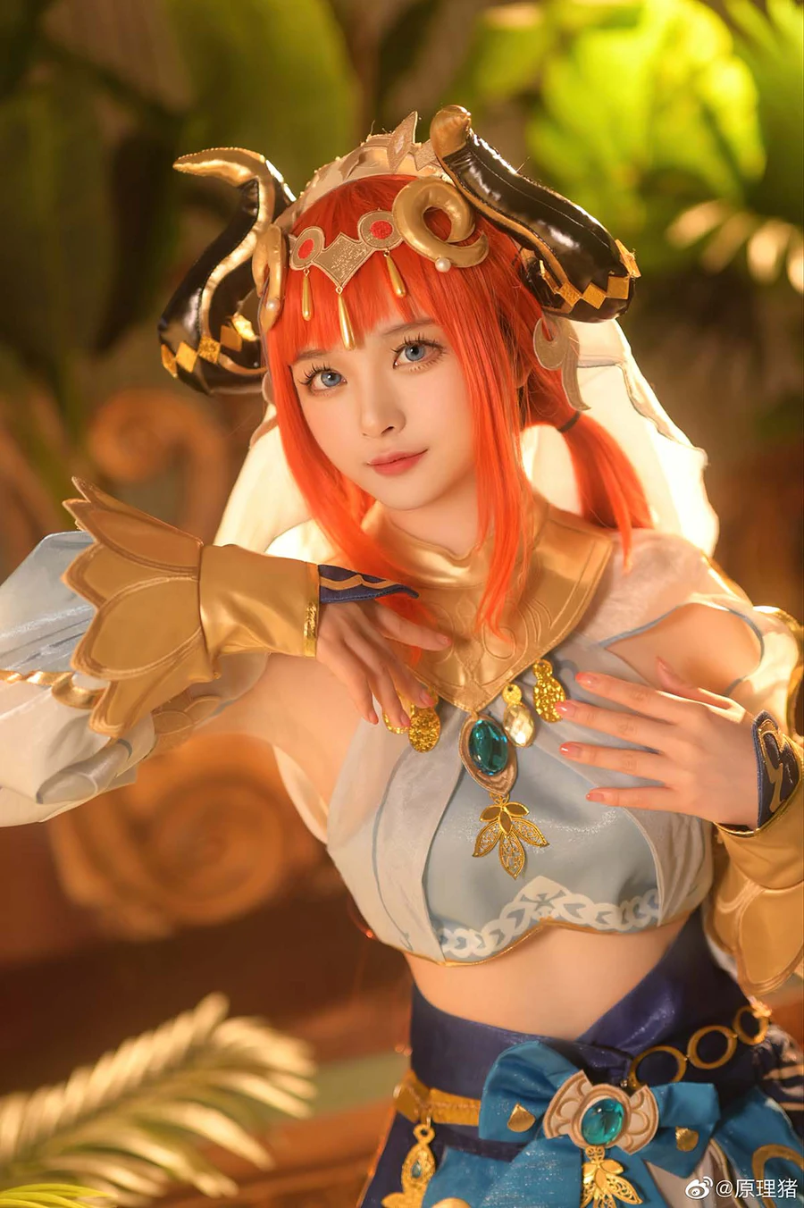 白莉爱吃巧克力 – 原理猪 原神-妮露 Cosplay-第1张