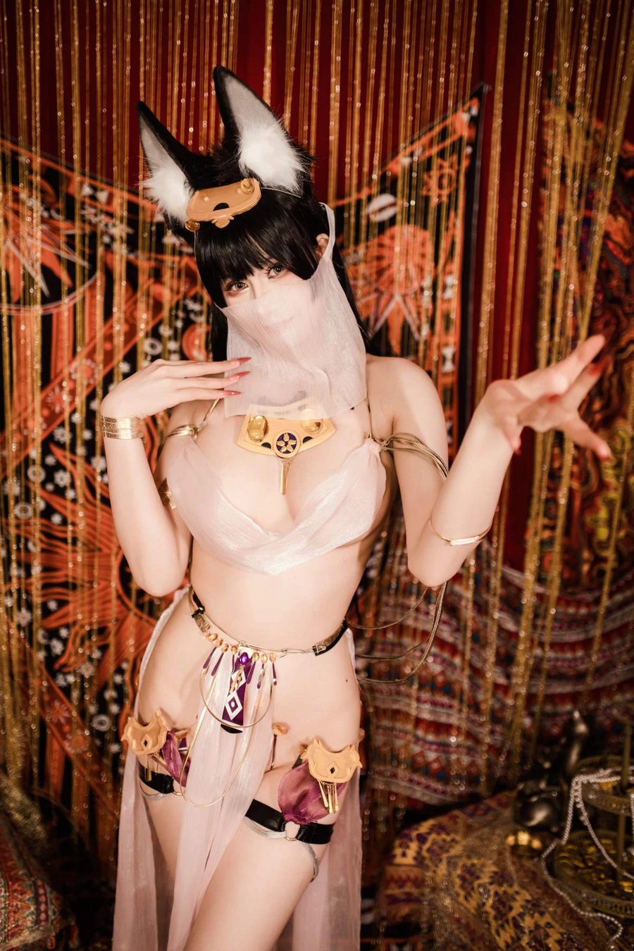 兔胖胖min – 碧蓝航线 武藏舞娘 Cosplay-第1张