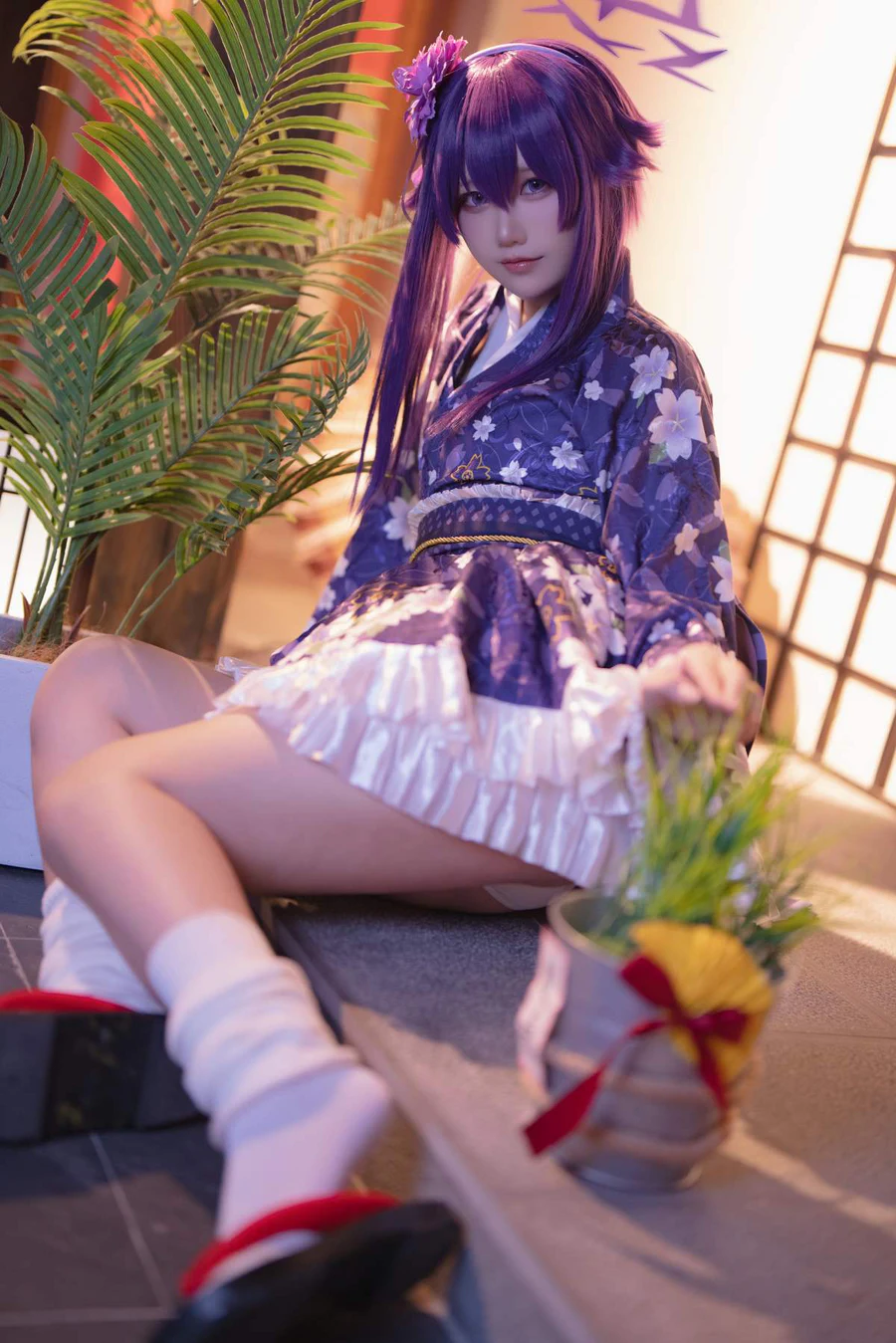 lunananya – Blue Archive Igusa Haruka (New Year) Cosplay-第1张