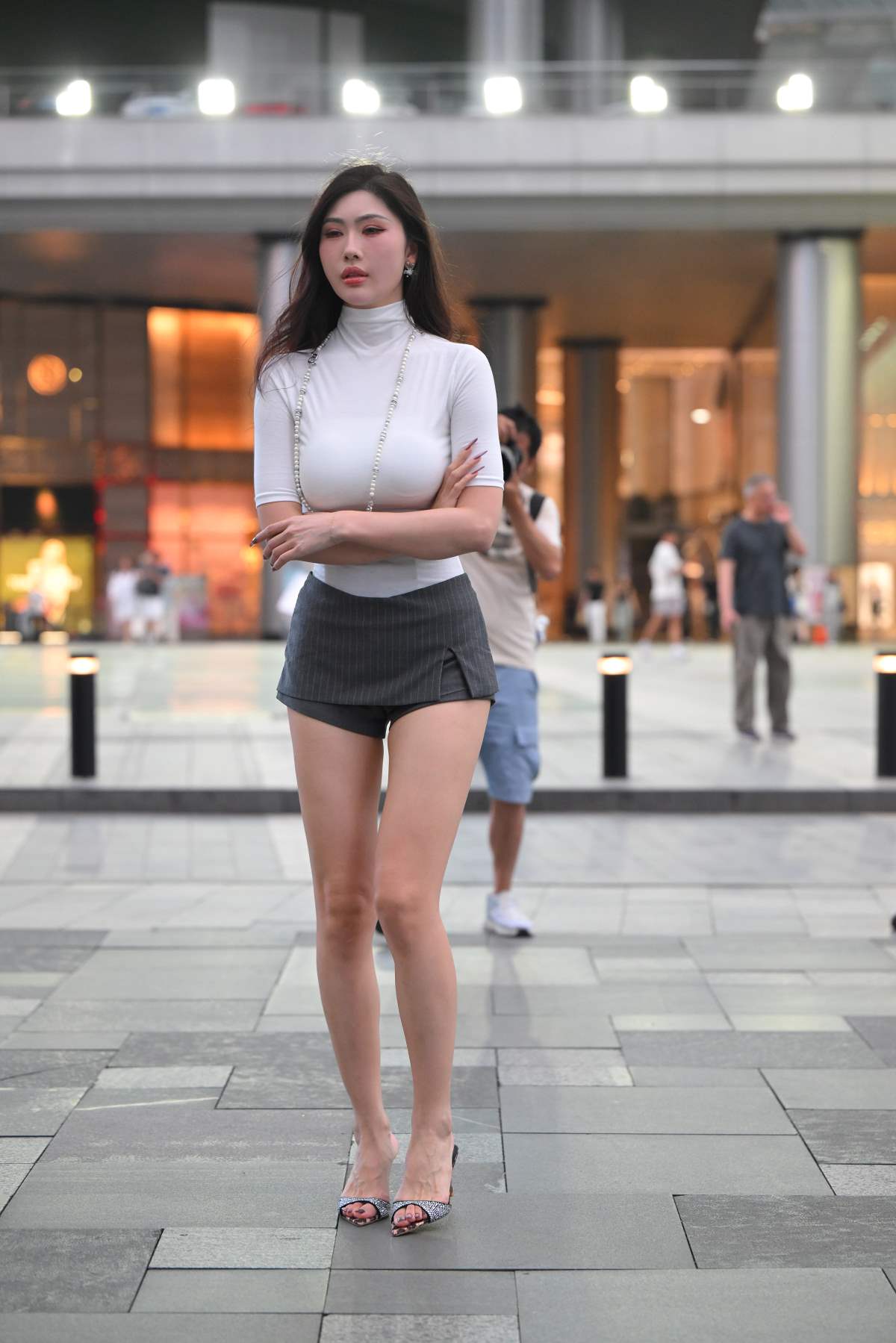 精选街拍作品 NO.4844 超级大长腿美女 街拍-第1张