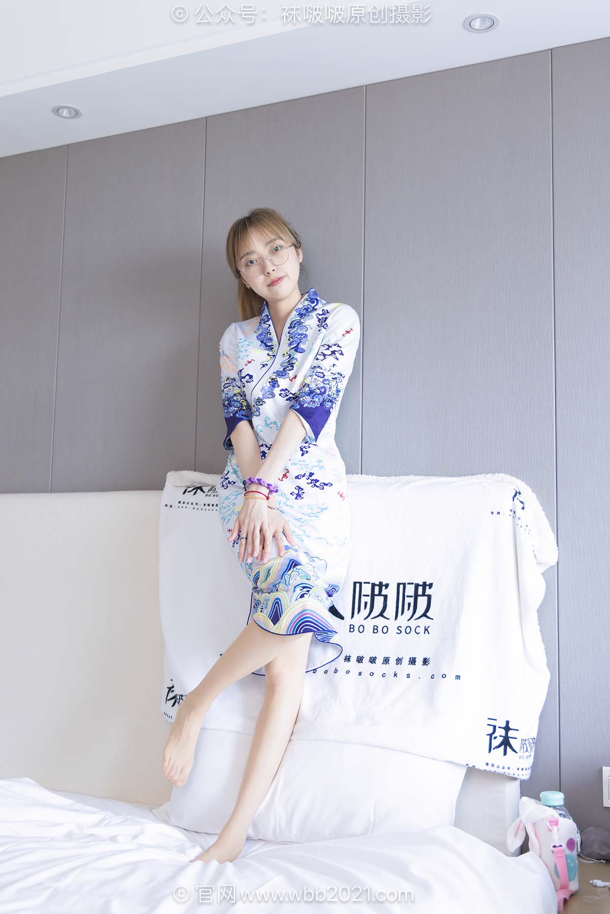 [BoBoSocks袜啵啵]NO.604 稚予-皮鞋、薄肉丝、空姐旗袍制服 BoBoSocks袜啵啵-第2张