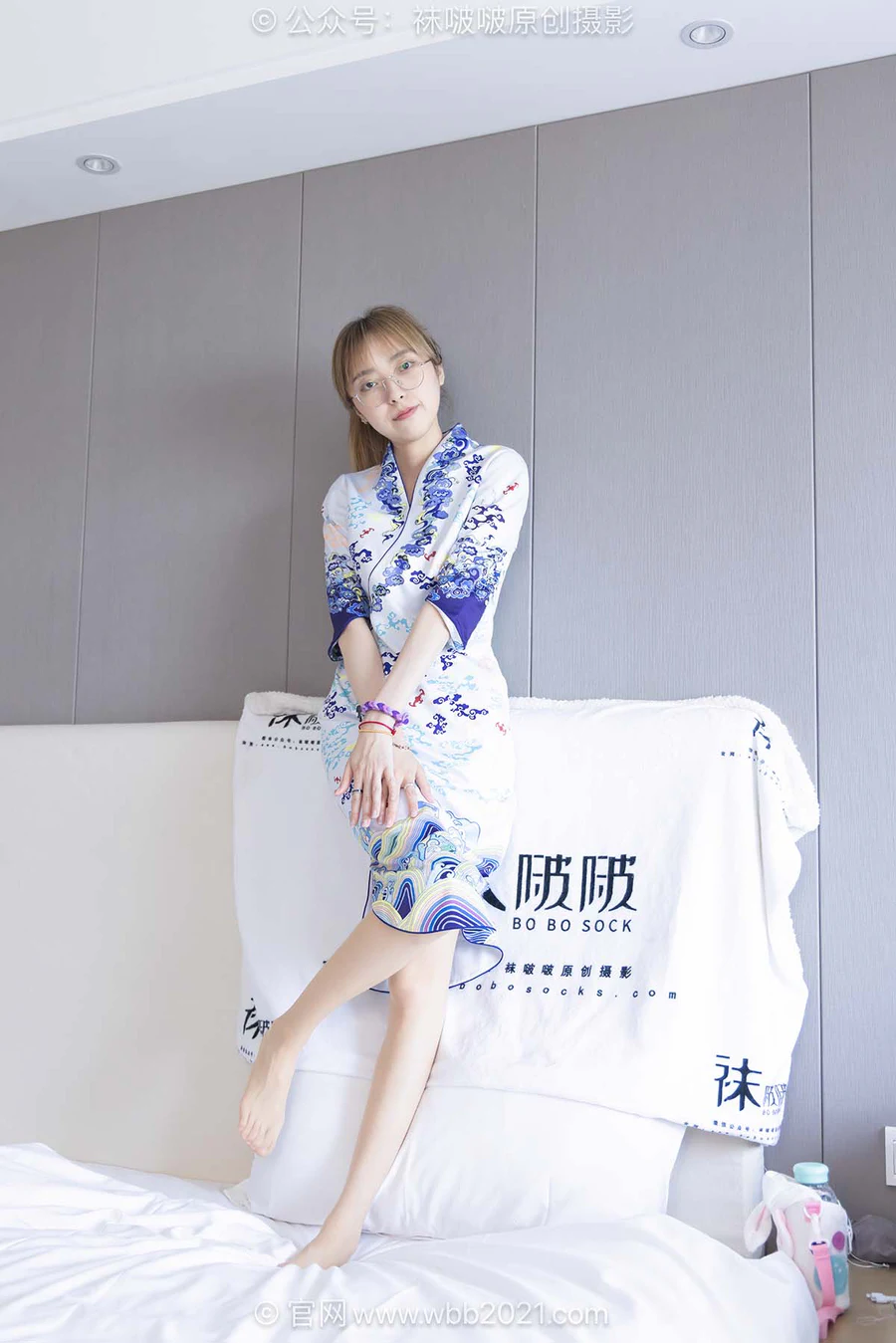 [BoBoSocks袜啵啵]NO.604 稚予-皮鞋、薄肉丝、空姐旗袍制服 BoBoSocks袜啵啵-第2张