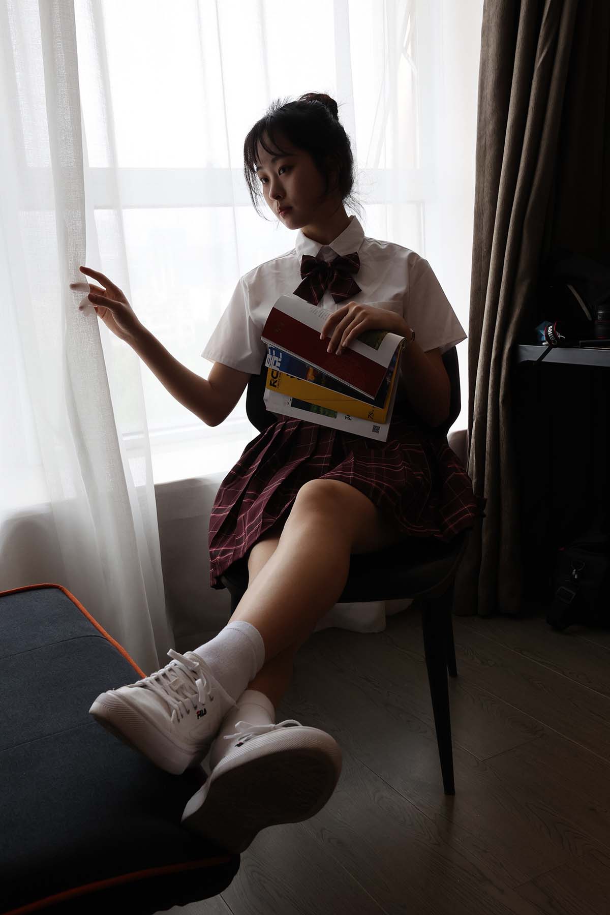 三禾摄影 NO.006 格格JK 三禾摄影-第1张