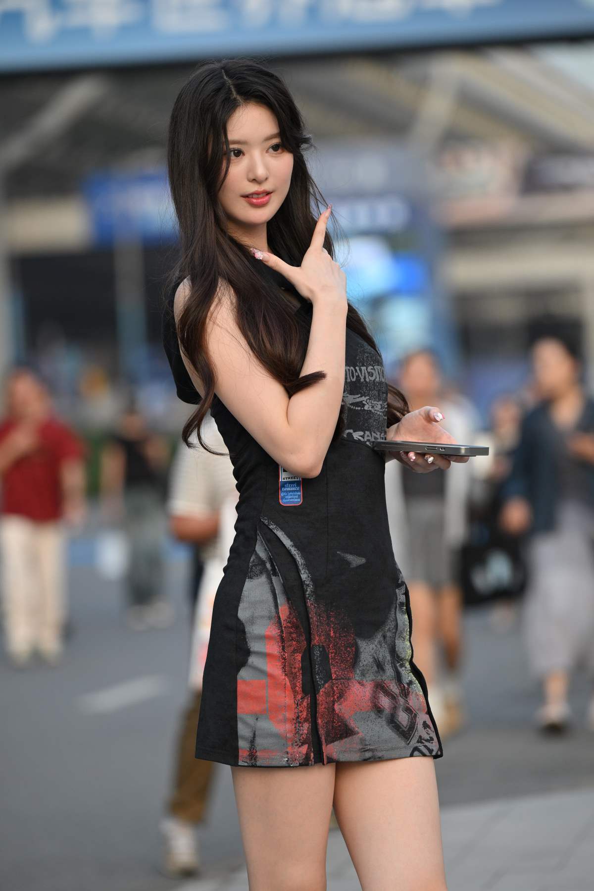 精选街拍作品 NO.4927 短靴短裙女神 街拍-第1张