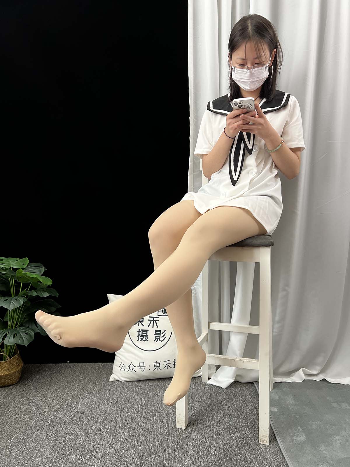 三禾摄影 NO.013 海军白裙 高跟 三禾摄影-第2张