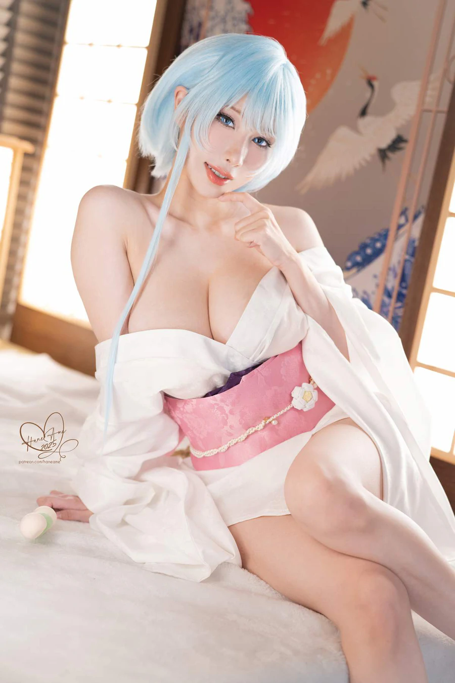 Hane Ame 雨波写真 – 地狱老师 雪女 Cosplay-第1张