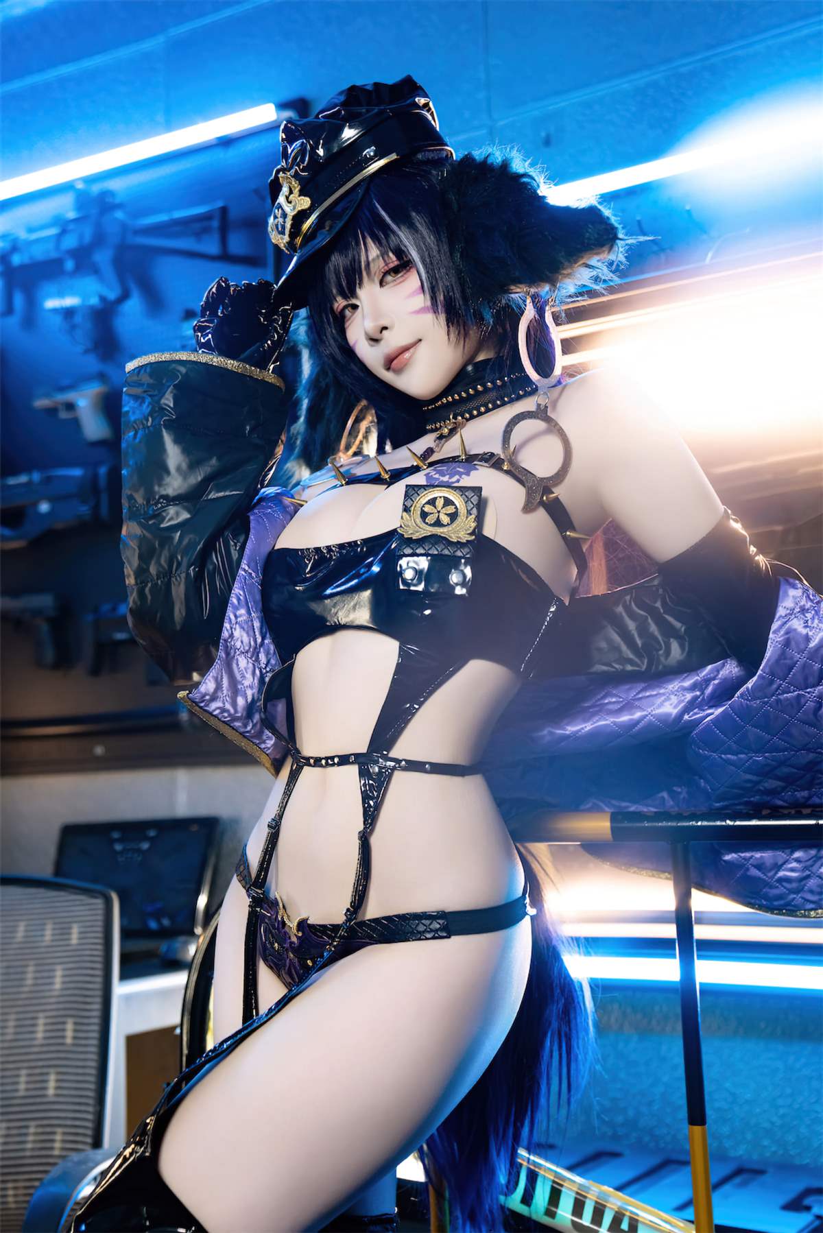 二佐Nisa – 碧蓝航线 武藏 女警 Cosplay-第1张