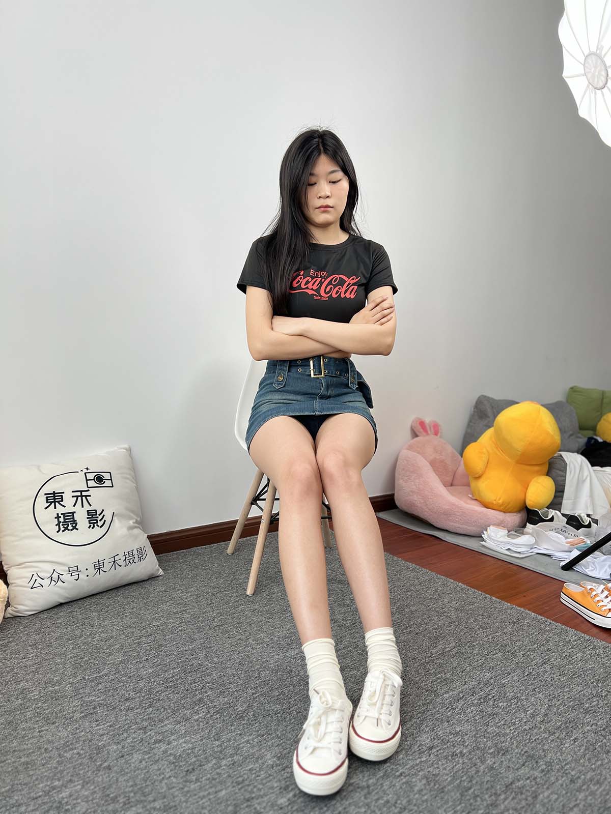 三禾摄影 NO.028 牛仔裙 棉袜 帆布鞋 三禾摄影-第1张