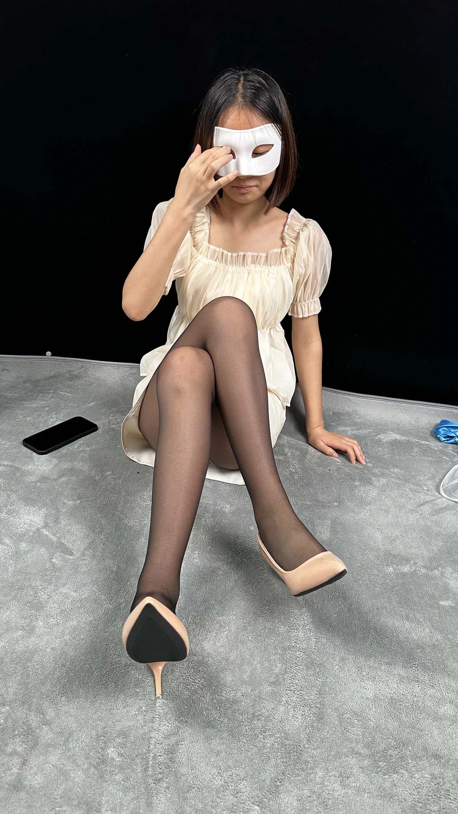 三禾摄影 NO.031 皮裙 黑丝 高跟 三禾摄影-第1张