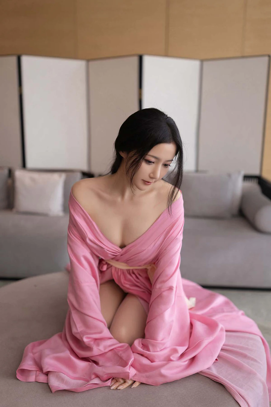 秀人名模鱼子酱Fish《月影纱》写真 JPJX极品精选-第1张