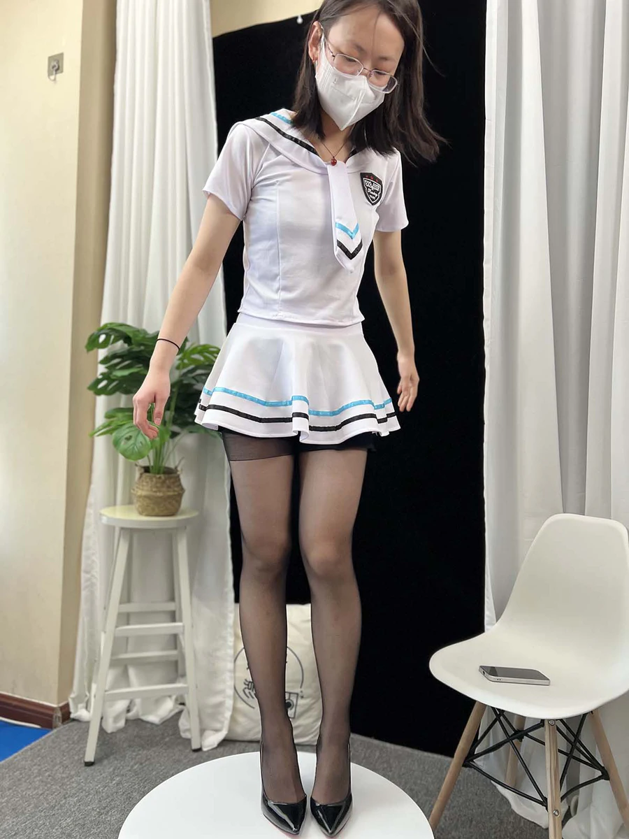 三禾摄影 NO.049 水手服 黑丝 高跟 三禾摄影-第1张