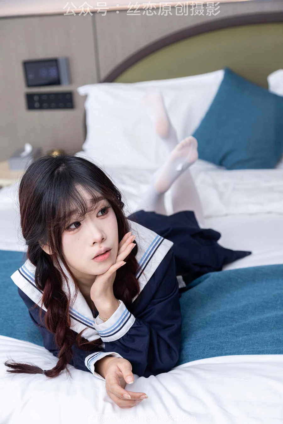 丝恋摄影 NO.001 小梦-乐福鞋 厚白丝 丝恋摄影-第2张