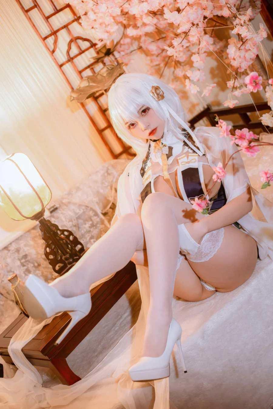 二佐Nisa – 碧蓝航线 天狼星旗袍 Cosplay-第1张