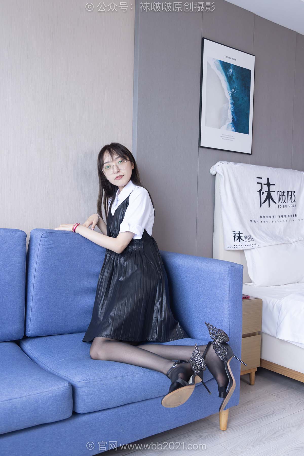 [BoBoSocks袜啵啵]NO.630 稚予-高跟长靴、高跟鞋、薄灰丝黑丝、裸足 BoBoSocks袜啵啵-第2张