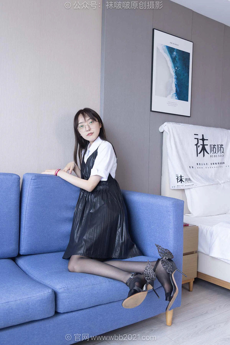 [BoBoSocks袜啵啵]NO.630 稚予-高跟长靴、高跟鞋、薄灰丝黑丝、裸足 BoBoSocks袜啵啵-第2张