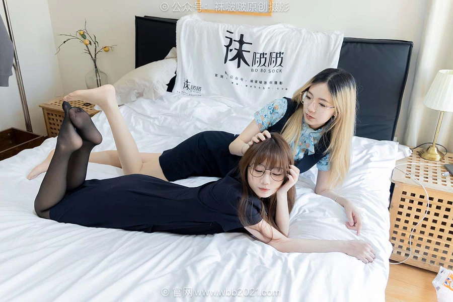 [BoBoSocks袜啵啵]NO.631 小甜豆&甜甜圈-高跟鞋、制服、薄肉丝、薄黑丝 BoBoSocks袜啵啵-第2张