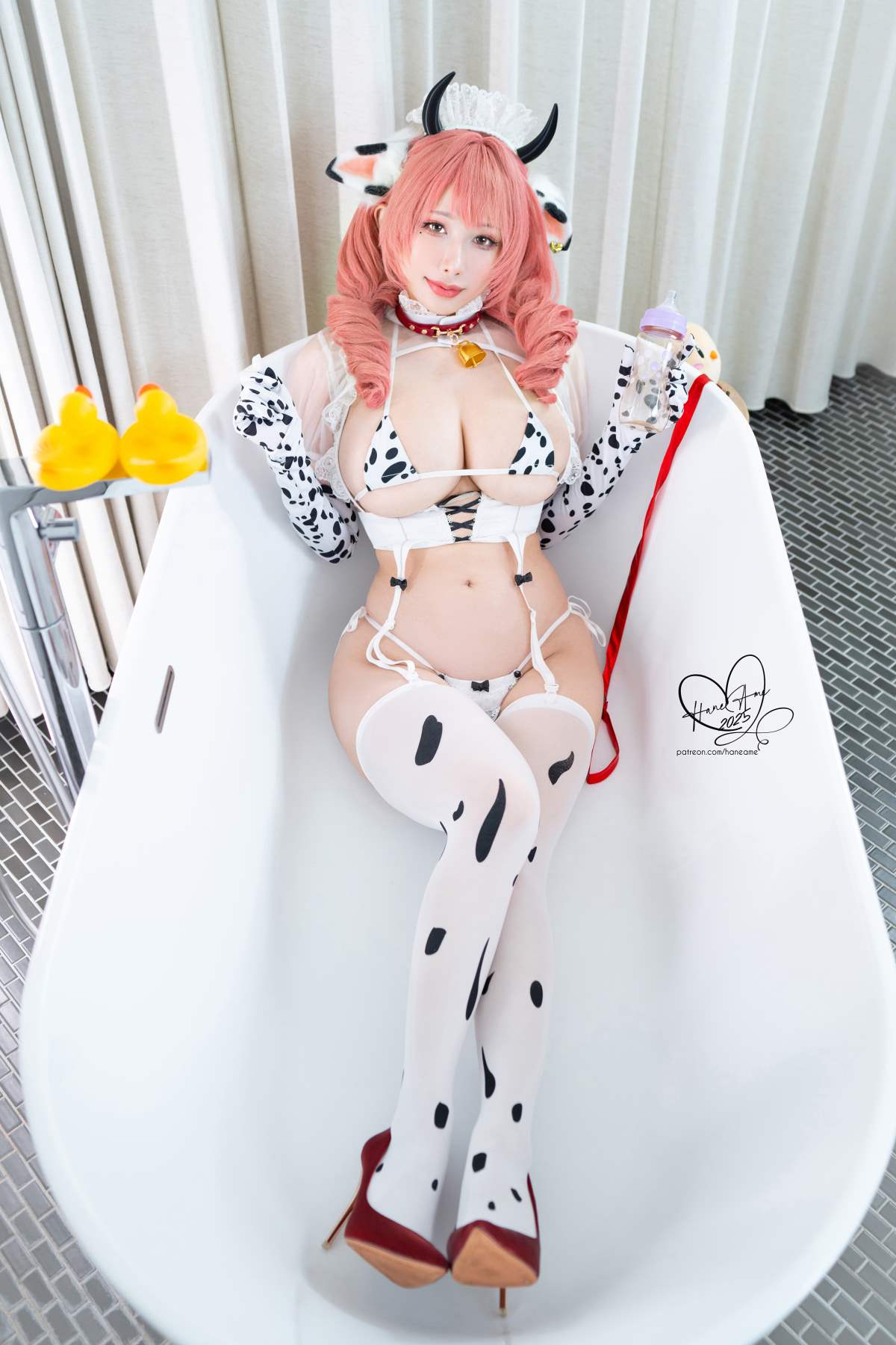 Hane Ame 雨波写真 – 乳牛女仆 科本斯 Cosplay-第1张