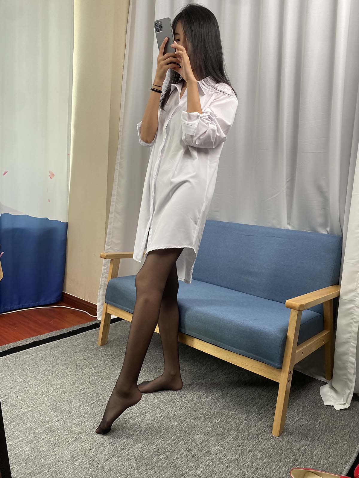 三禾摄影 NO.051 白衬衣 黑丝 高跟 三禾摄影-第2张