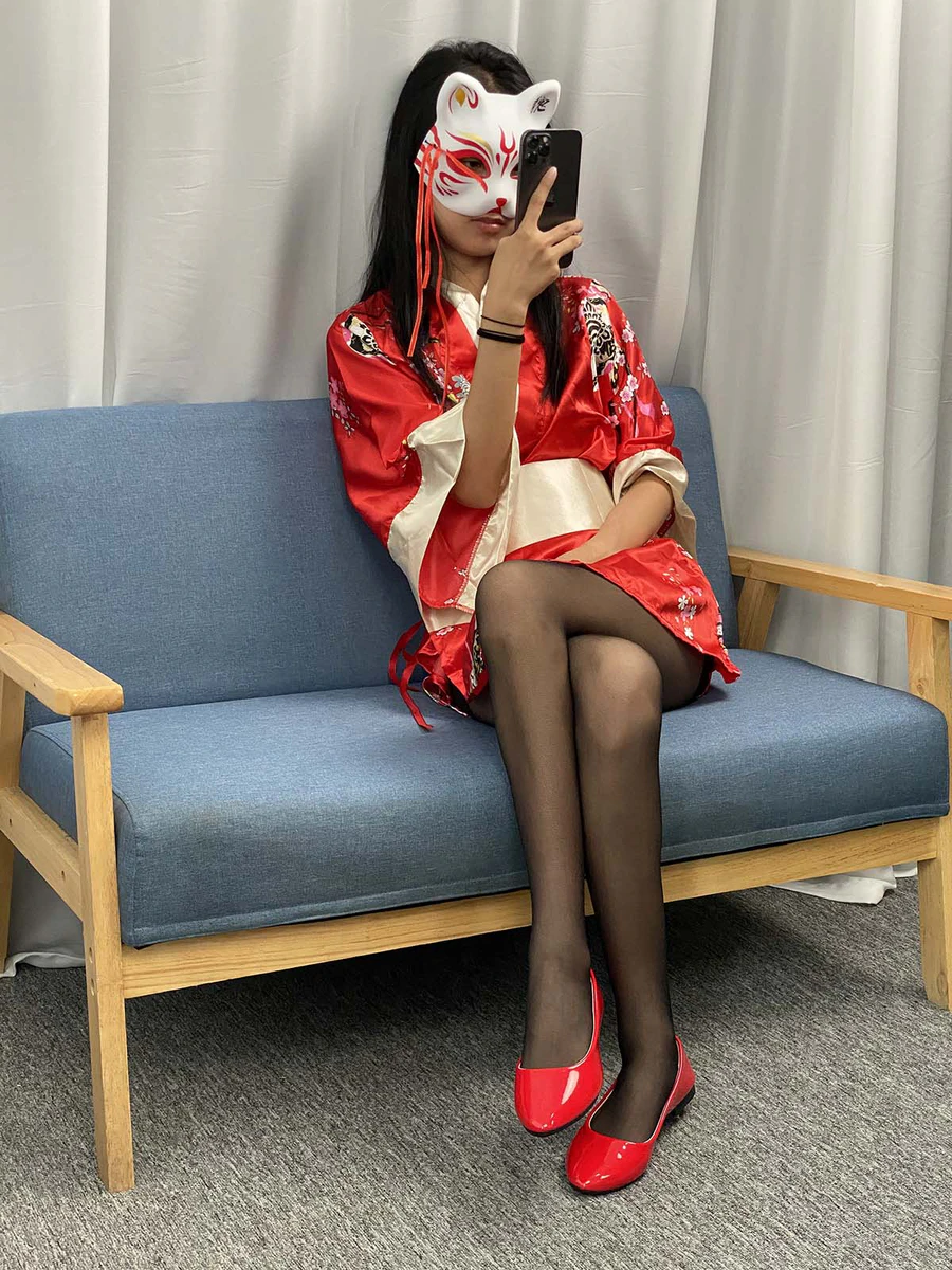 三禾摄影 NO.052 和服 黑丝 肉丝 平底鞋 三禾摄影-第1张