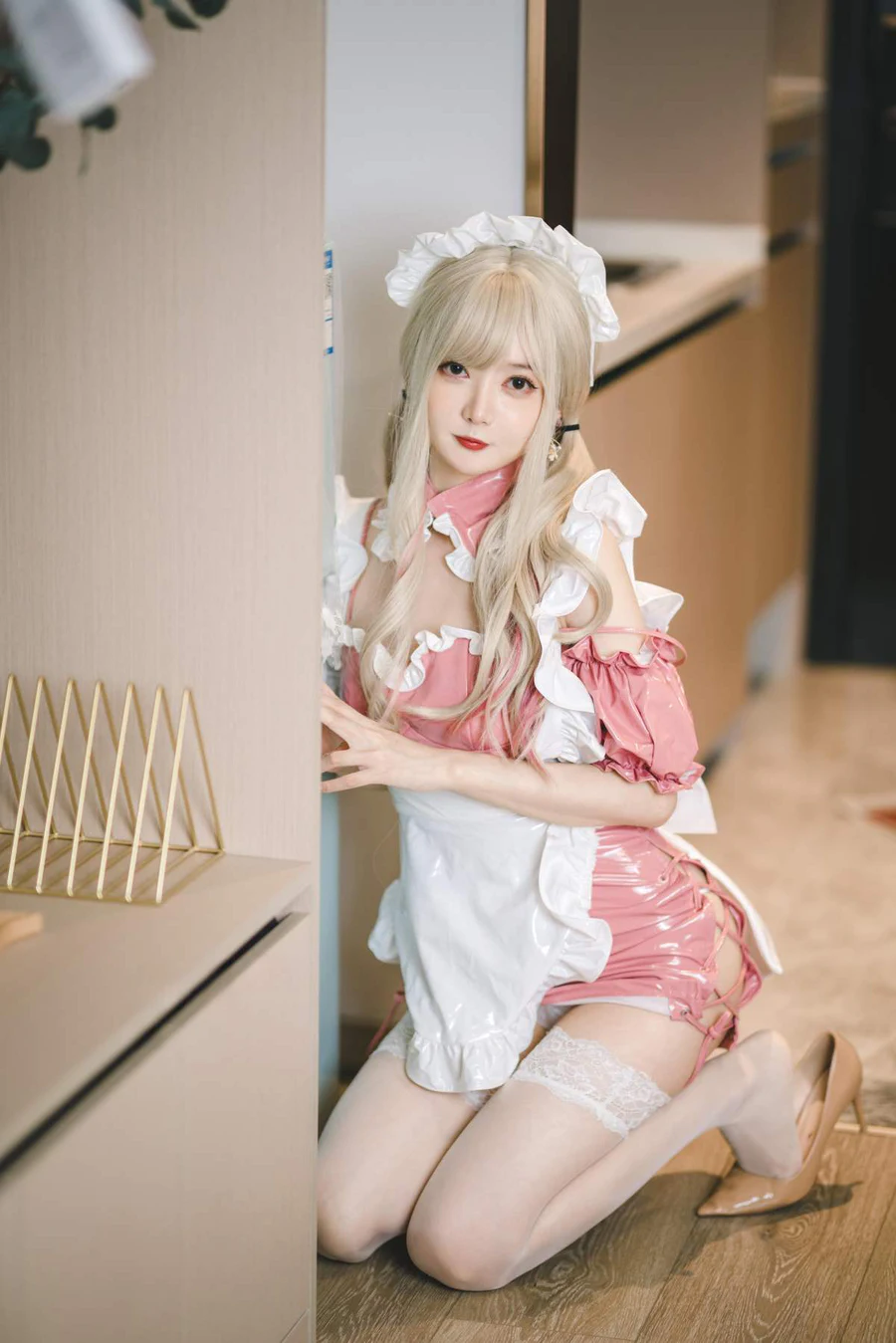 51酱 – 可爱女仆 Cosplay-第1张