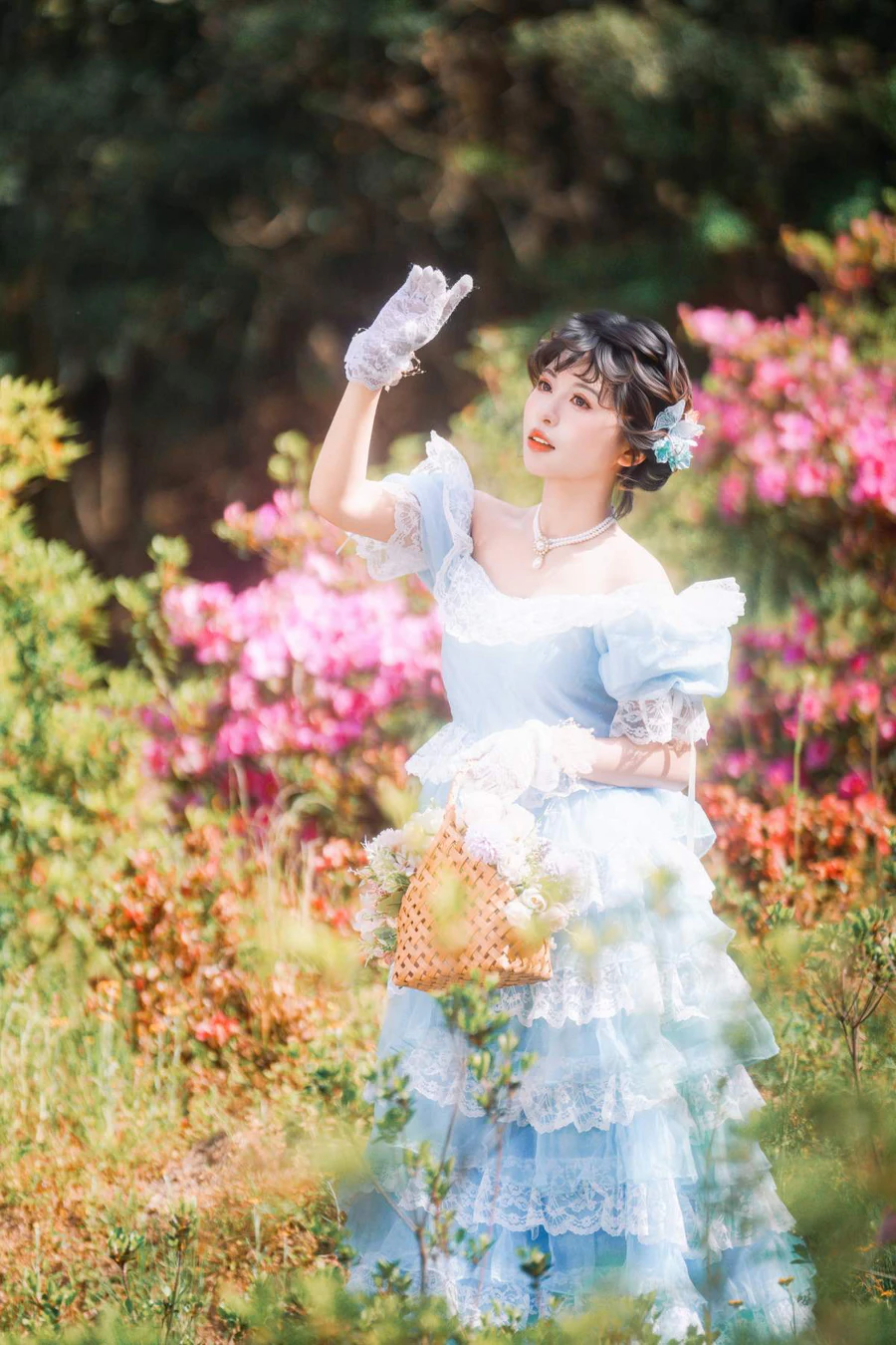 [YITUYU艺图语]2025.08.24 法式人像-杜鹃花写真 桂花鸭 YITUYU艺图语-第1张