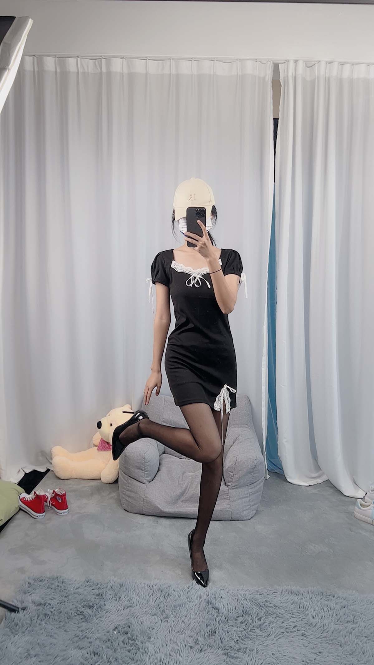 三禾摄影 NO.058 黑丝 高跟 牛仔短裤 三禾摄影-第1张