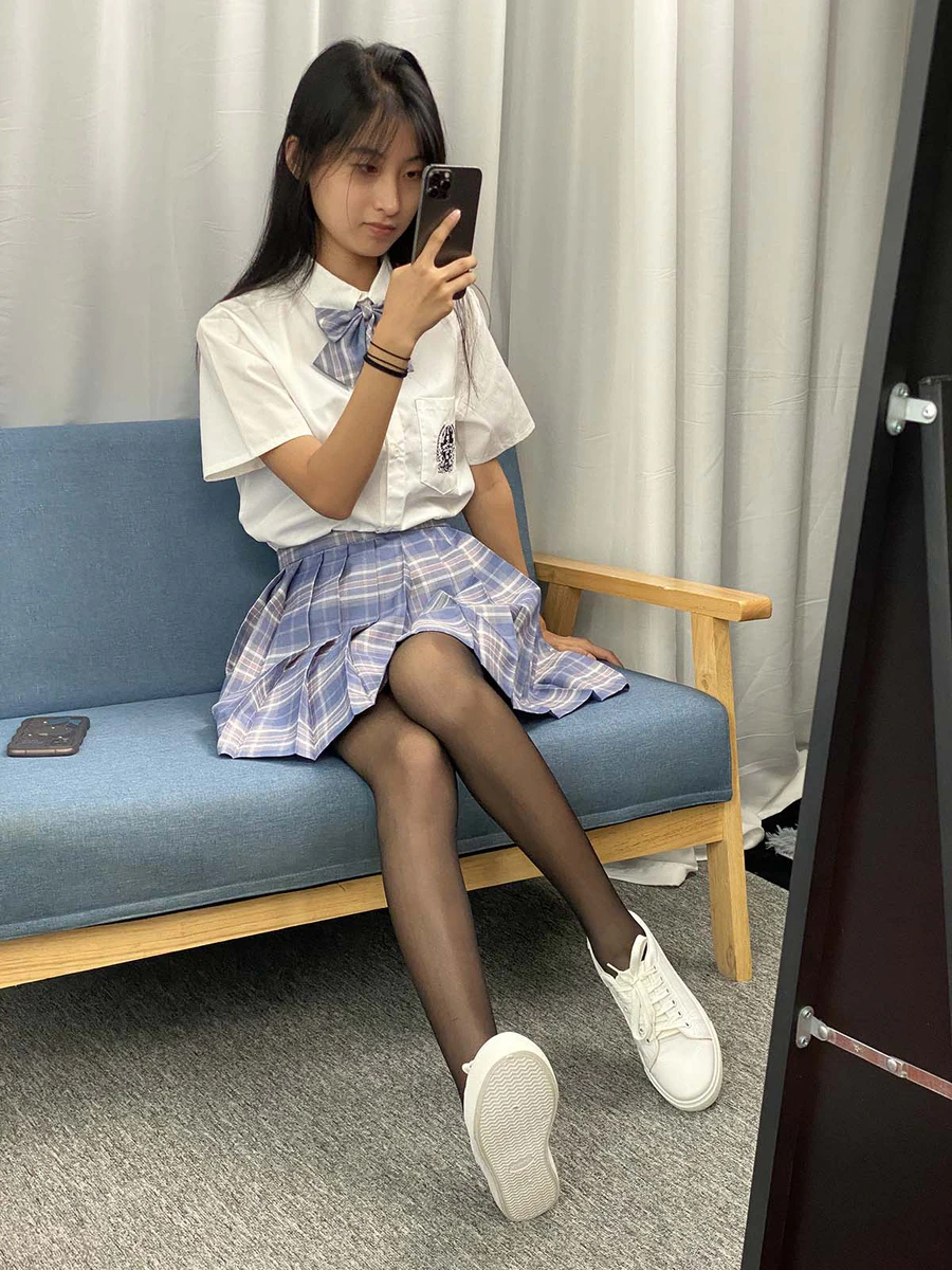 三禾摄影 NO.063 JK套装 黑丝 三禾摄影-第1张