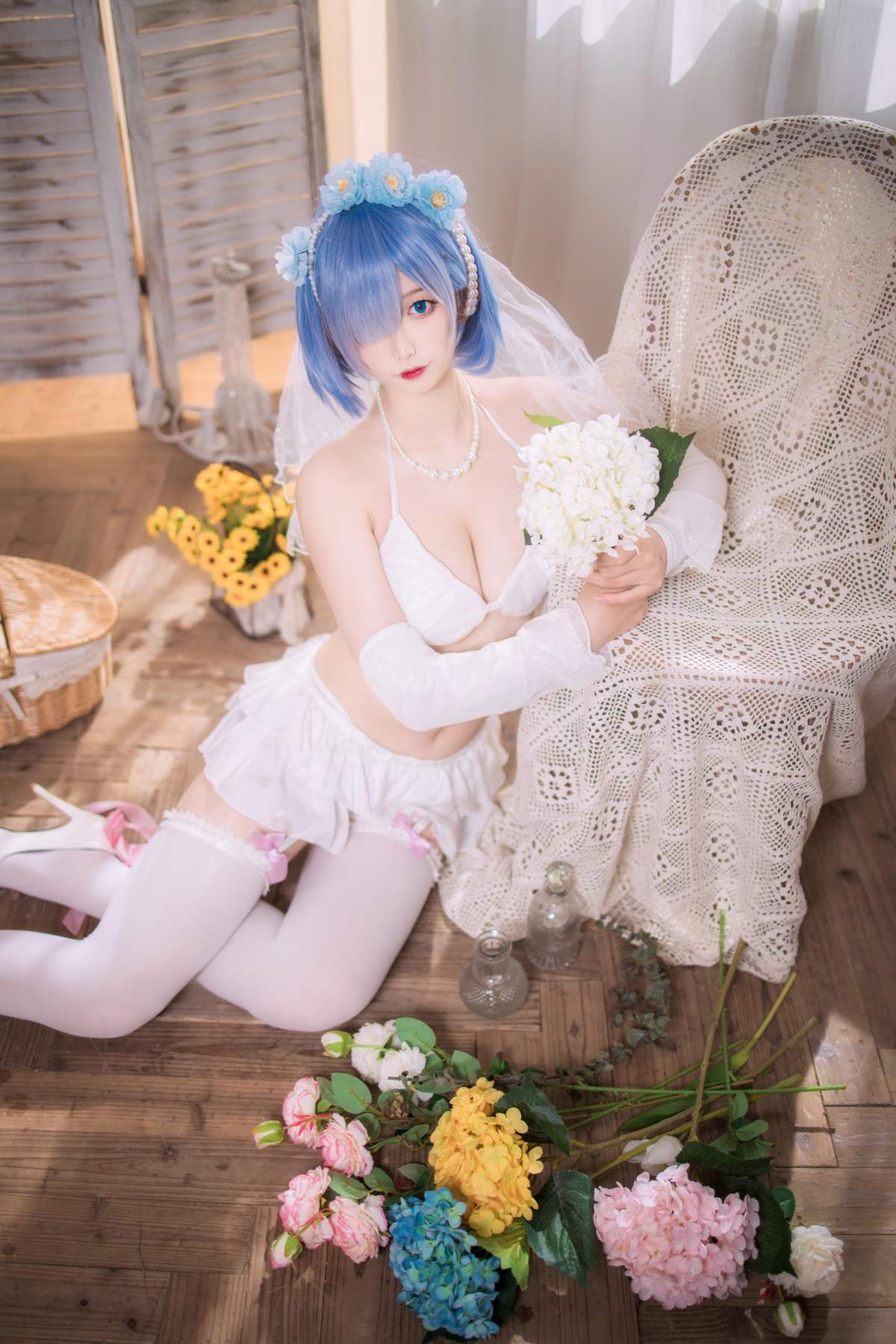 封疆疆v – 蕾姆花嫁 Cosplay-第1张