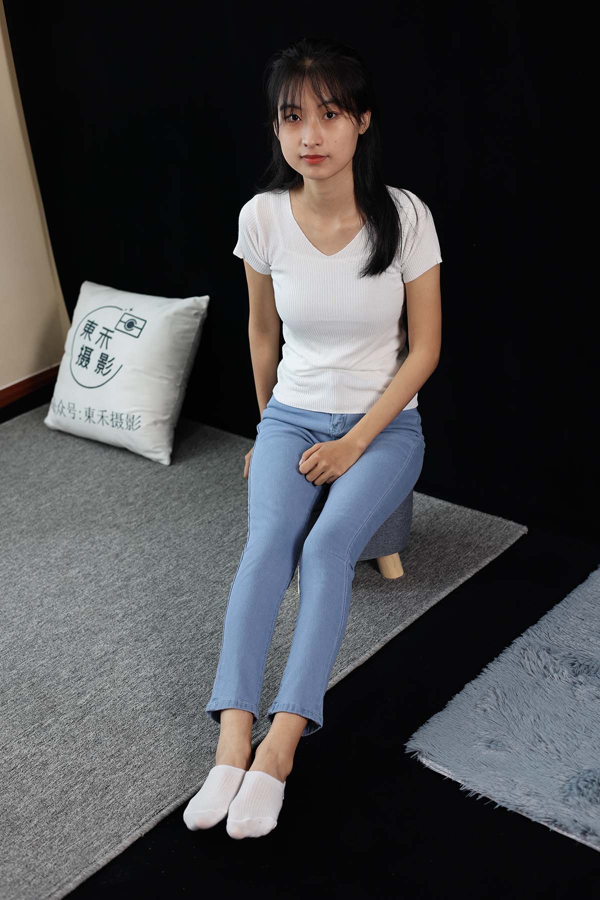 三禾摄影 NO.065 牛仔裤 短丝 棉袜 三禾摄影-第1张
