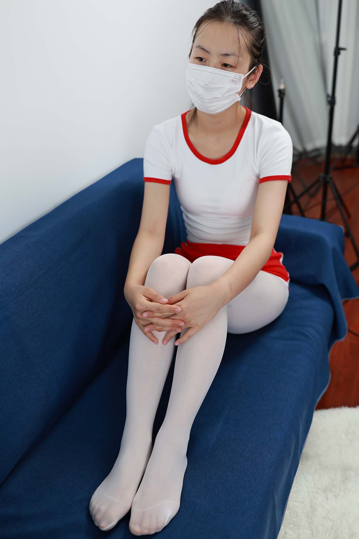 三禾摄影 NO.068 体操服 白裤袜 帆布鞋 三禾摄影-第1张