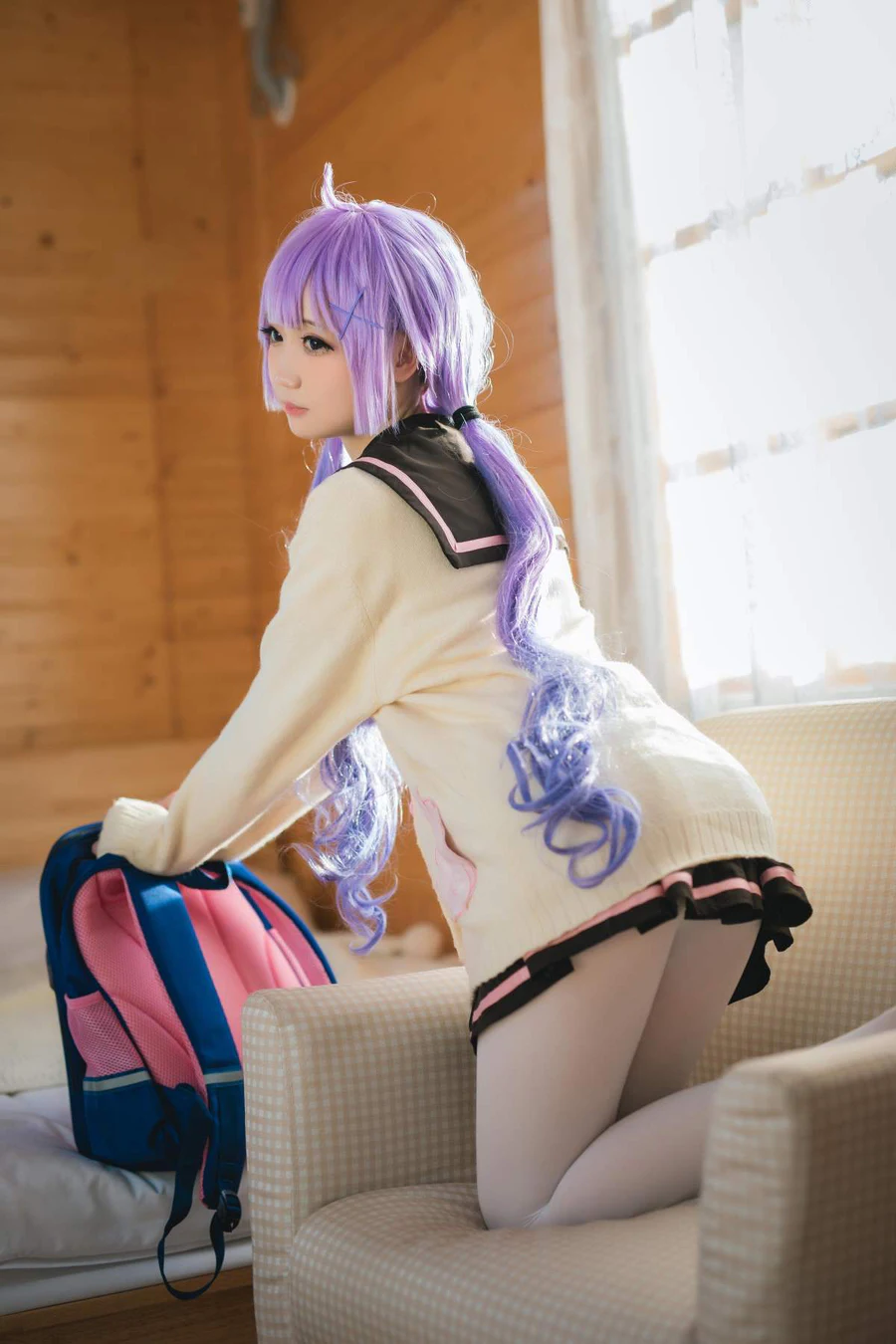 焖焖碳 – 碧蓝航线 独角兽 JK制服 Cosplay-第1张