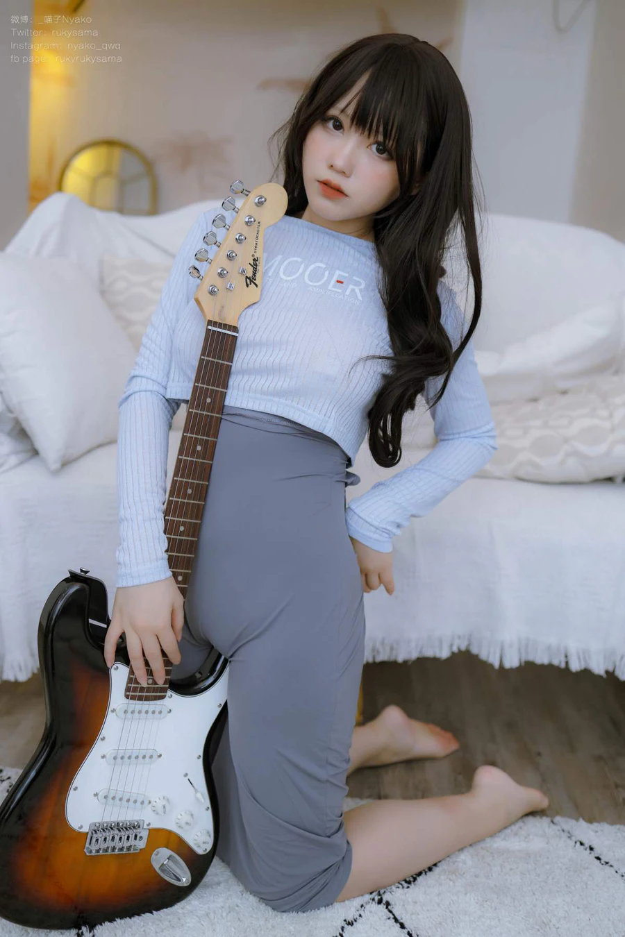 Nyako喵子 – 吉他妹妹 Cosplay-第1张