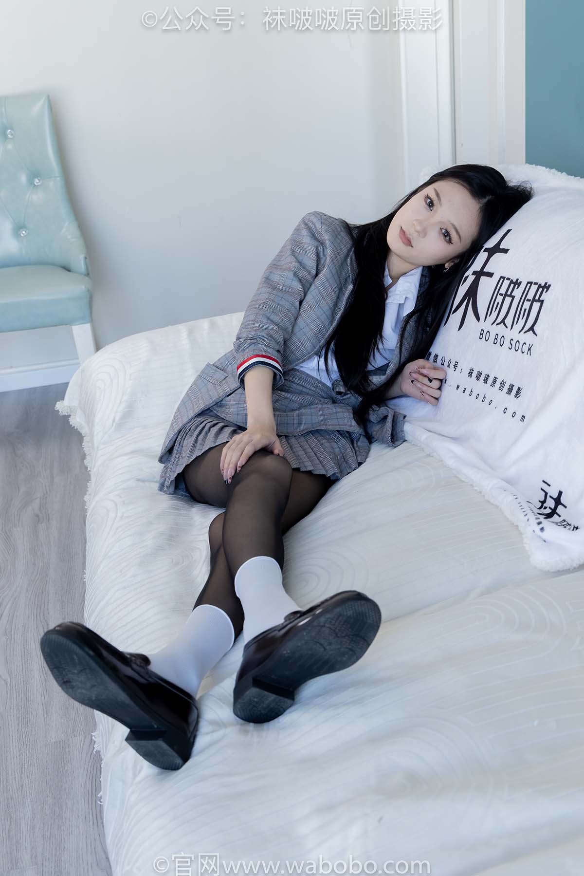 [BoBoSocks袜啵啵]NO.646 焦糖-皮鞋、白棉袜、薄黑丝 BoBoSocks袜啵啵-第1张