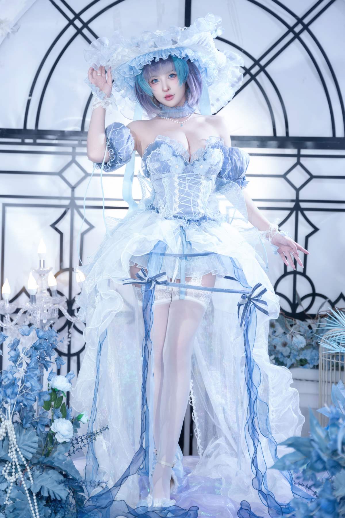 清水由乃 – 碧蓝航线 柴郡 礼服 Cosplay-第1张