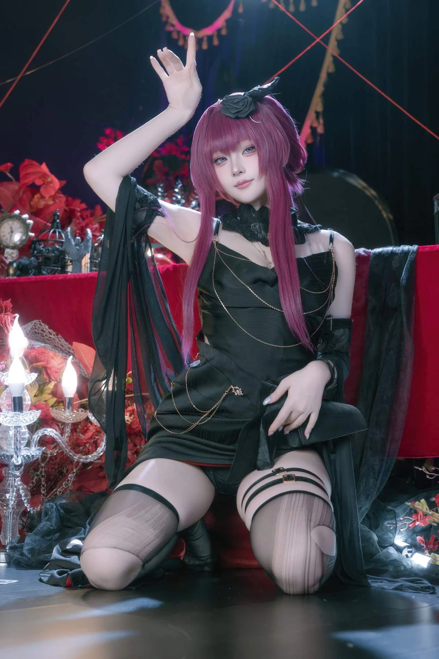 屿鱼 – 崩坏 星穹铁道 卡芙卡 缚月之夜 Cosplay-第1张