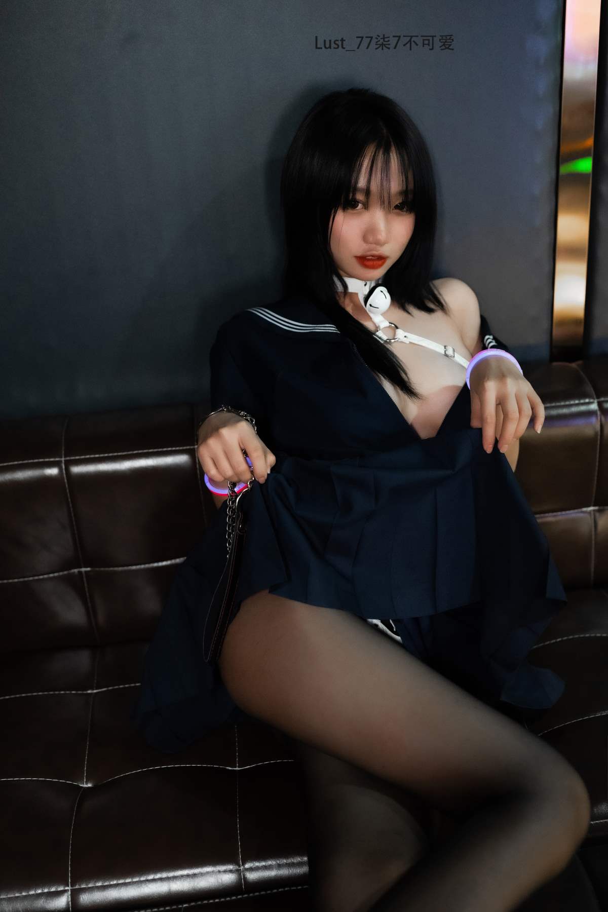 柒柒要乖哦 – JK少女 Cosplay-第1张