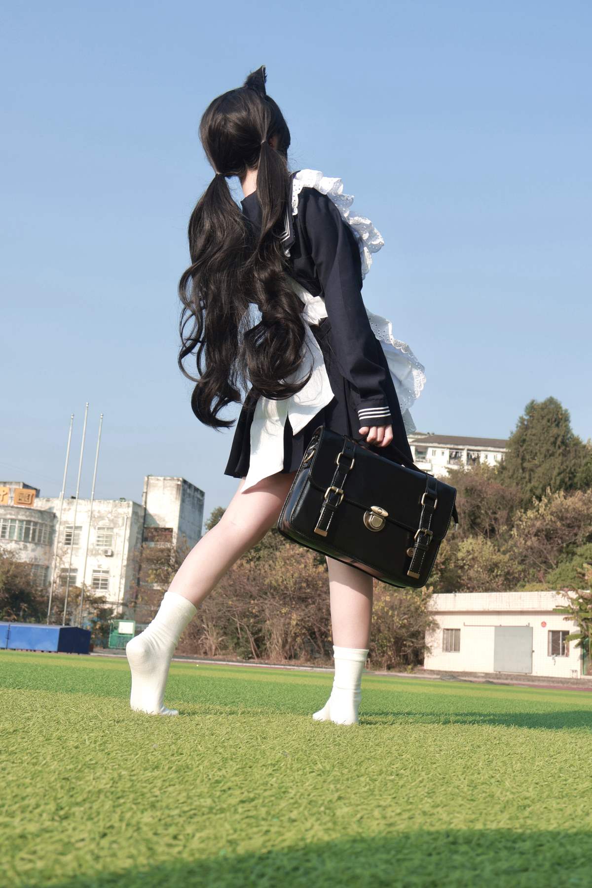 小羊蛋卷 – JK少女 Cosplay-第1张