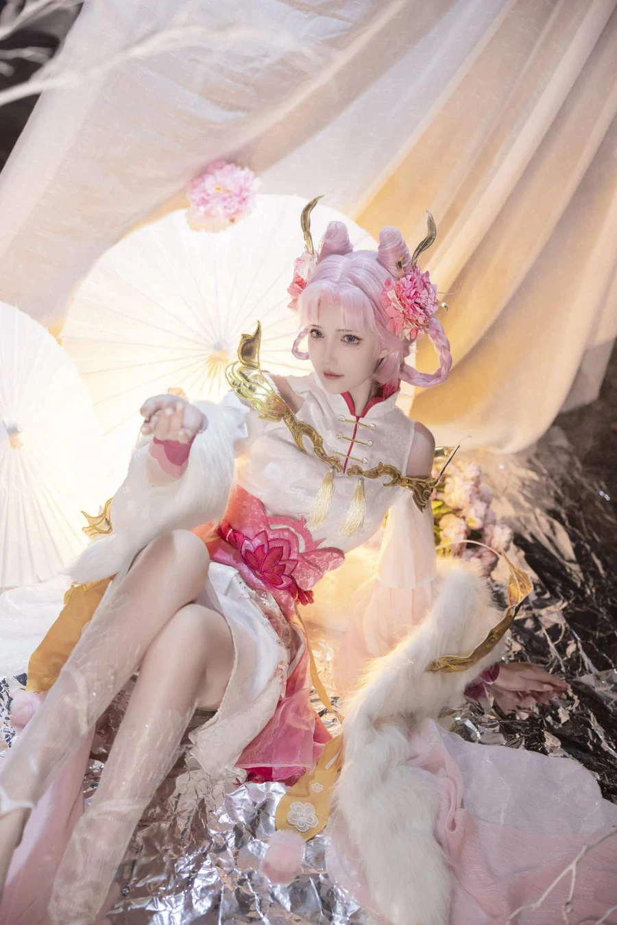 花兮_honoka – 王者荣耀 嫦娥 拒霜思 Cosplay-第1张