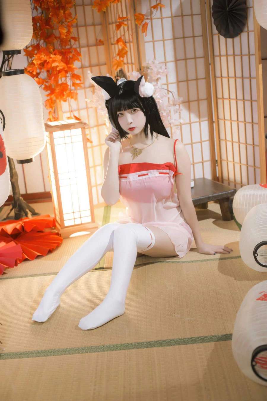 二佐Nisa – 碧蓝航线 长门 神子的休憩 Cosplay-第1张