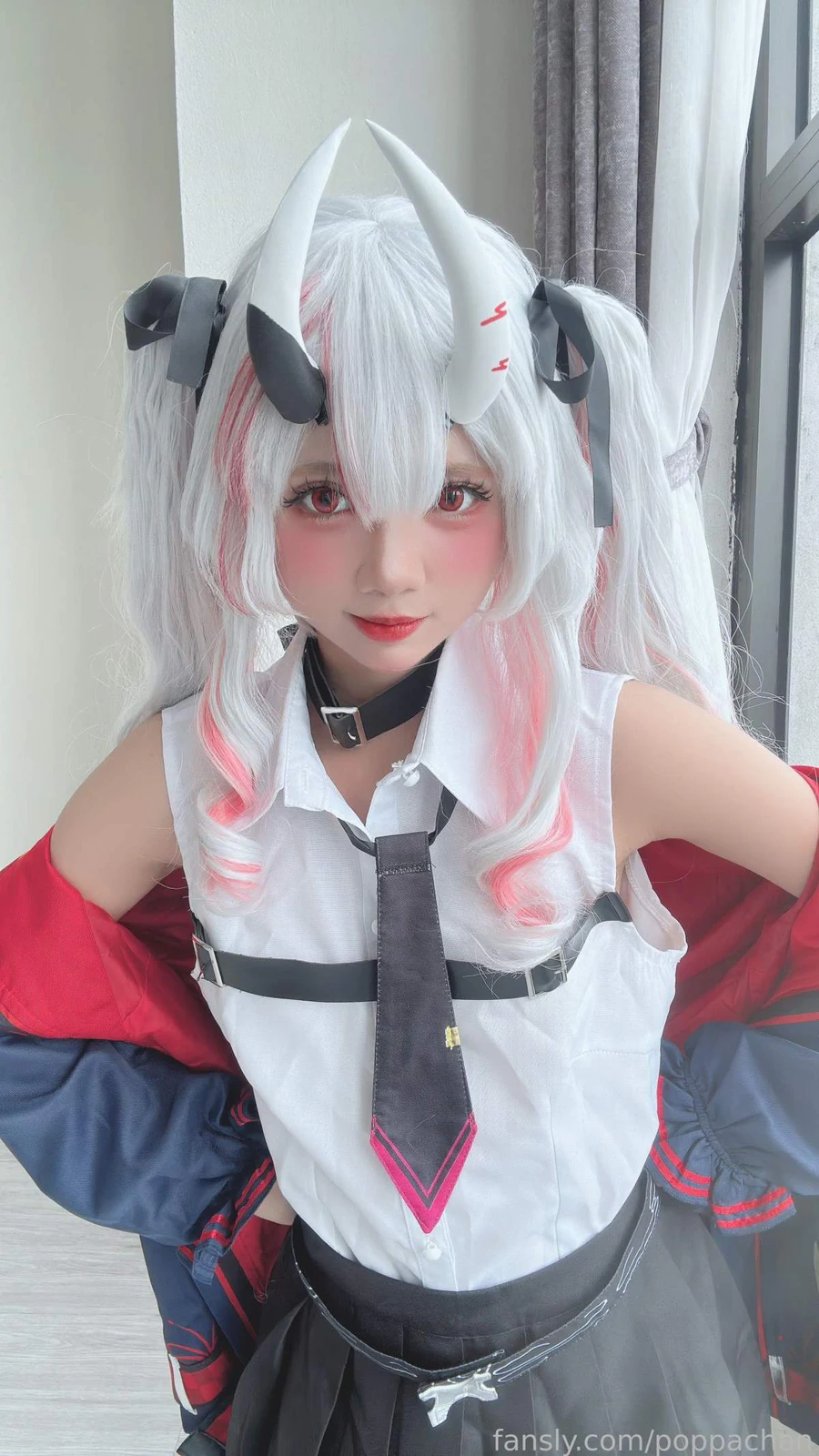 PoppaChan – Nakiri Ayame Cosplay-第1张