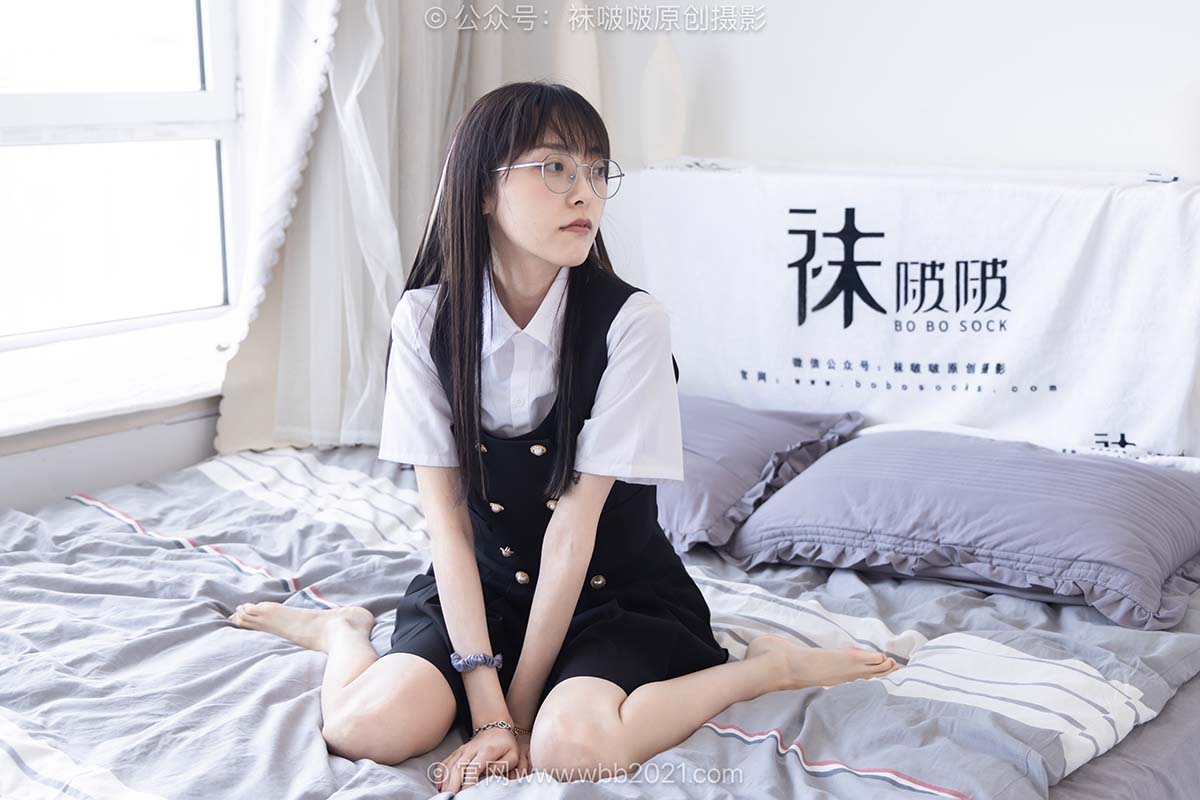 [BoBoSocks袜啵啵]NO.657 稚予-板鞋、帆布鞋、油亮薄肉丝、裸足、jk制服 BoBoSocks袜啵啵-第2张