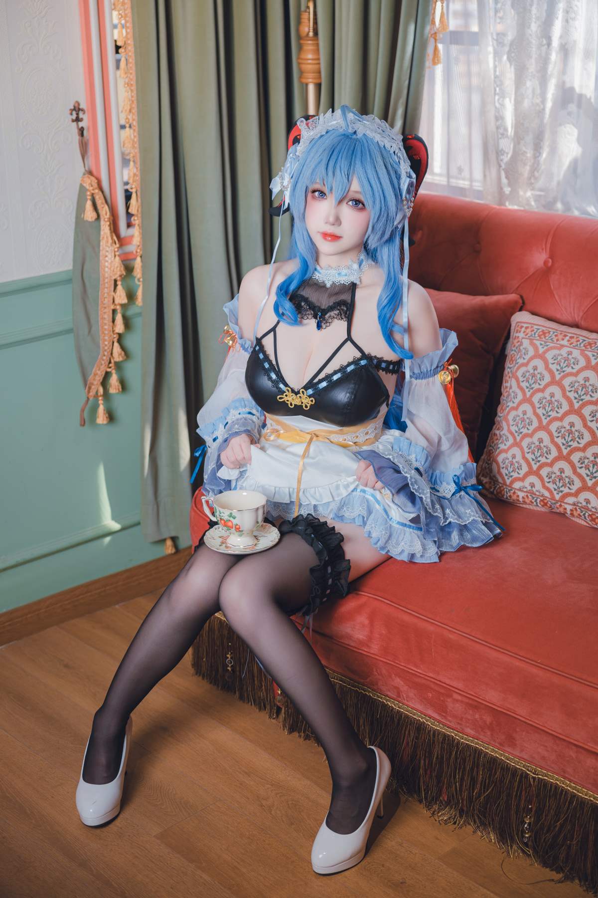 雪晴Astra – 原神 甘雨女仆 Cosplay-第1张
