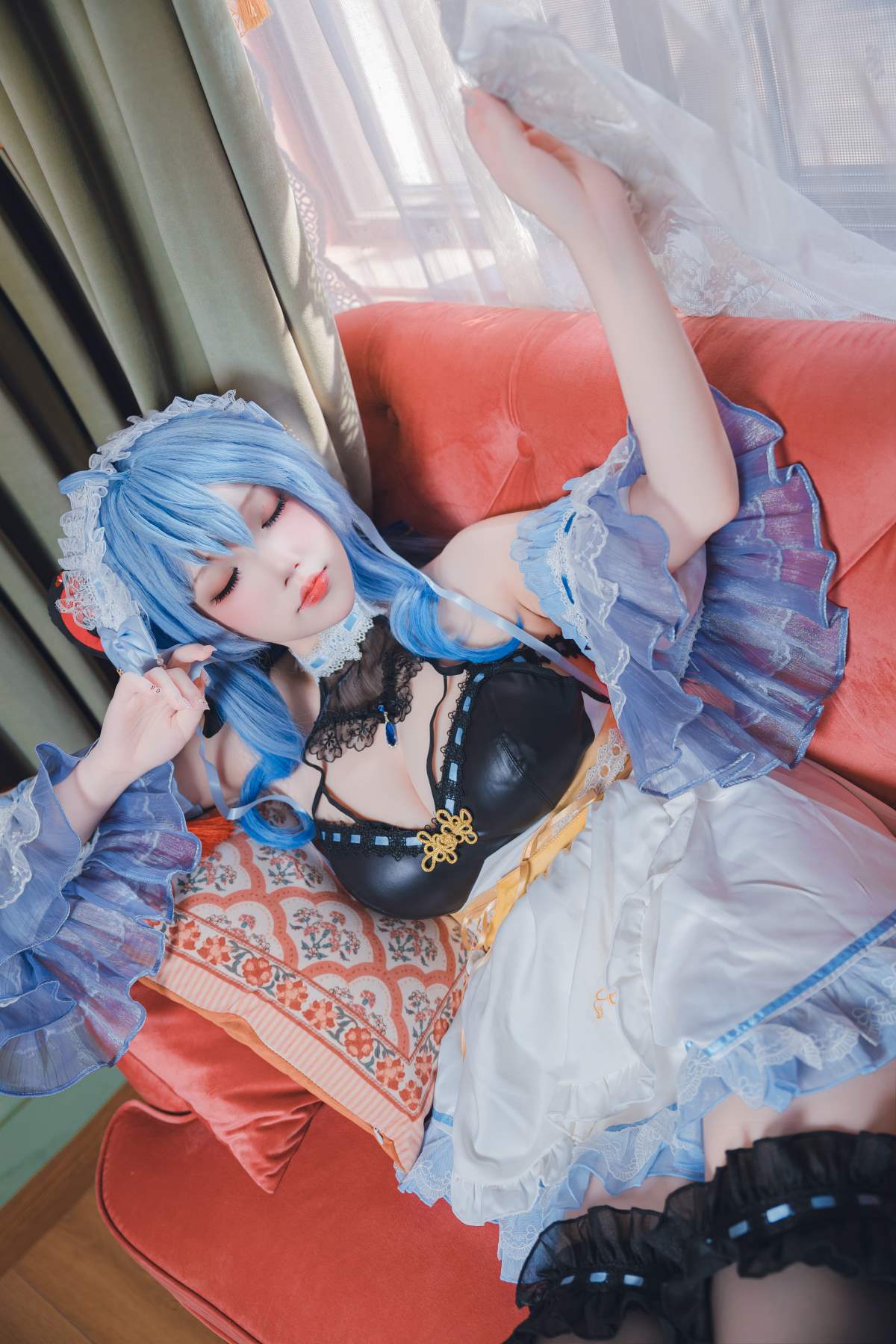 雪晴Astra – 原神 甘雨女仆 Cosplay-第2张