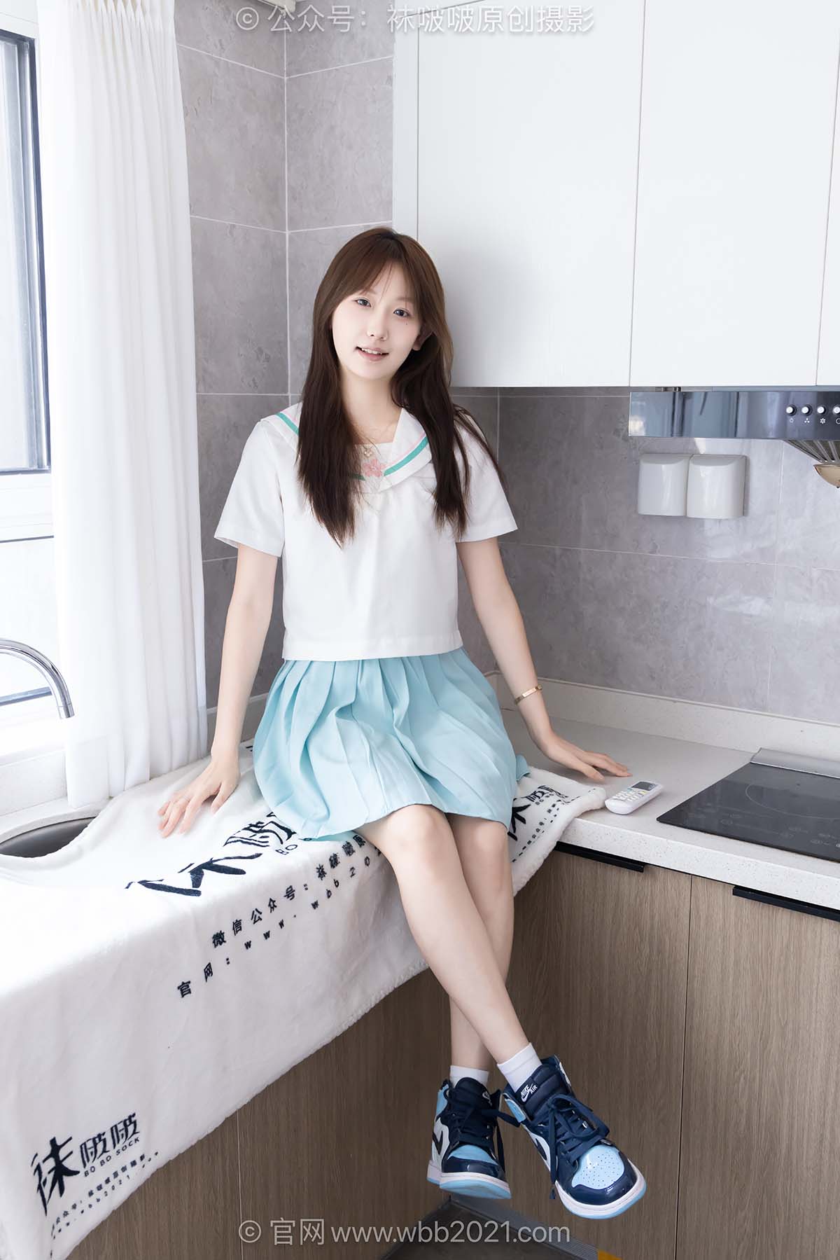 [BoBoSocks袜啵啵]NO.659 香菜-板鞋、帆布鞋、纯白棉袜、jk制服 BoBoSocks袜啵啵-第1张