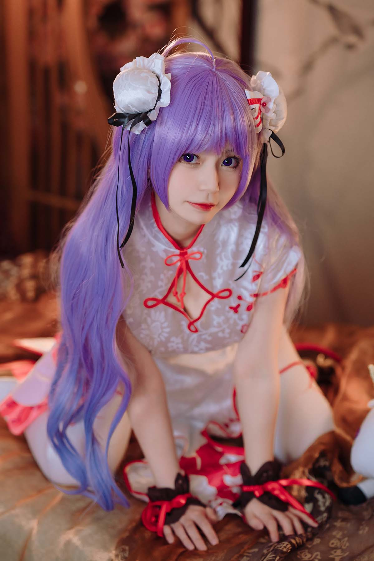 猫大人 – 碧蓝航线 独角兽 旗袍 Cosplay-第1张