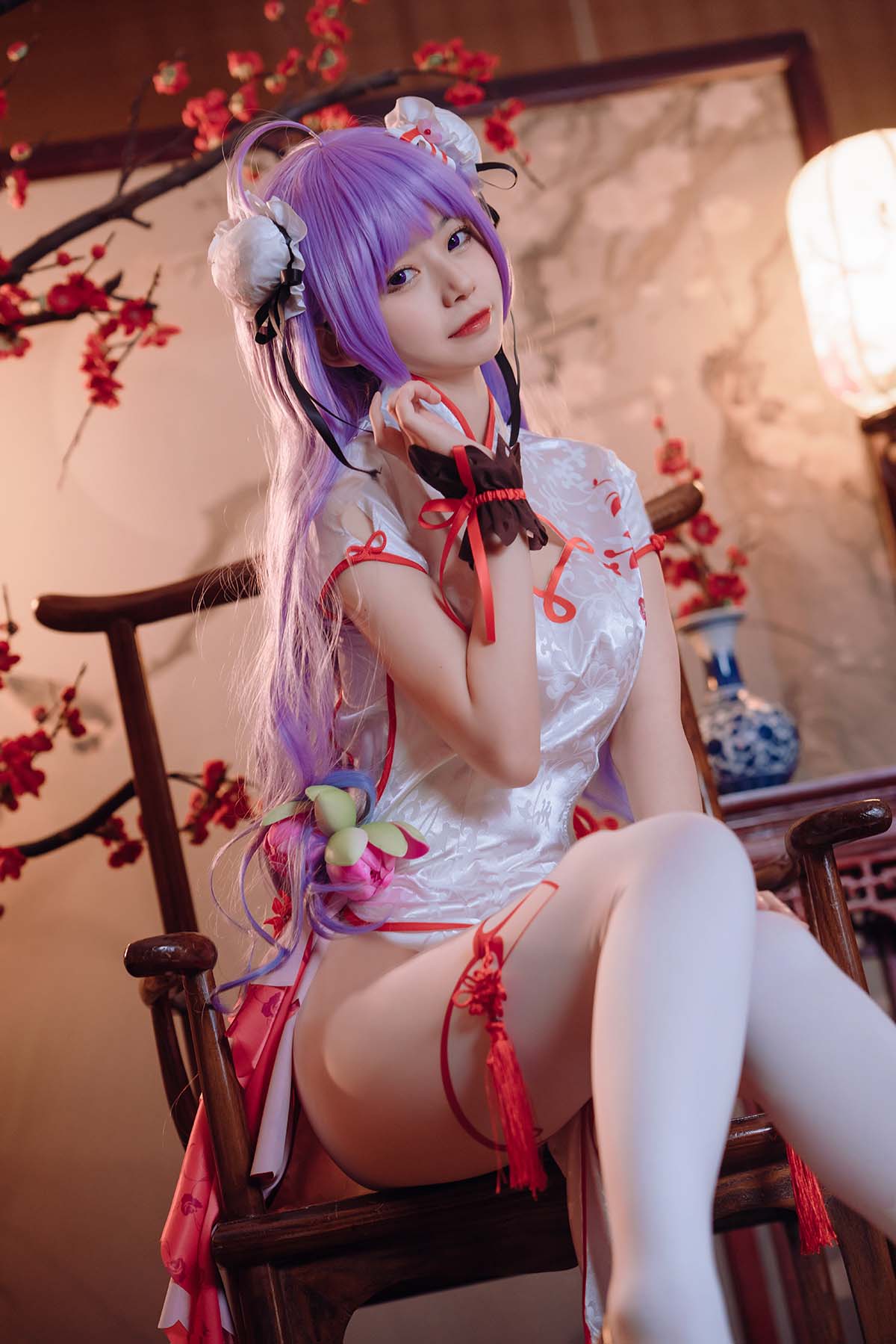 猫大人 – 碧蓝航线 独角兽 旗袍 Cosplay-第2张