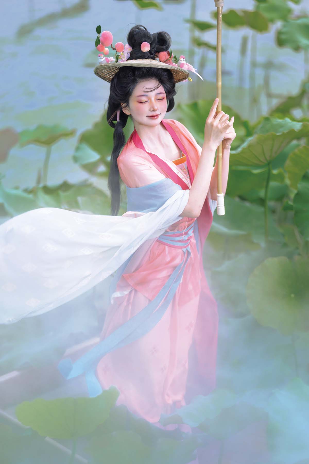 [YITUYU艺图语]2025.10.29 荷间桃仙，汉服嬉夏 珂珂珂珂珂珂- YITUYU艺图语-第1张