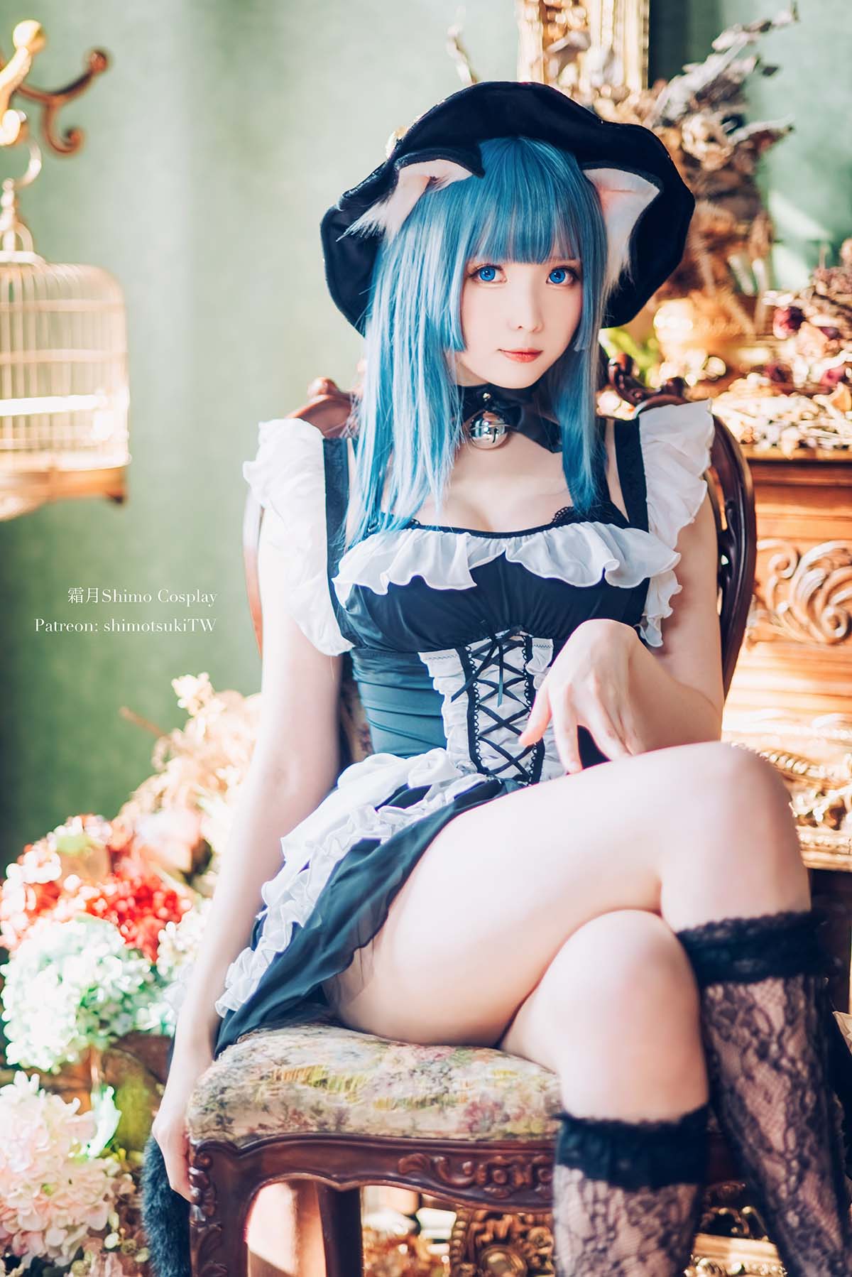 霜月shimo – Original Cat Witch Cosplay-第1张