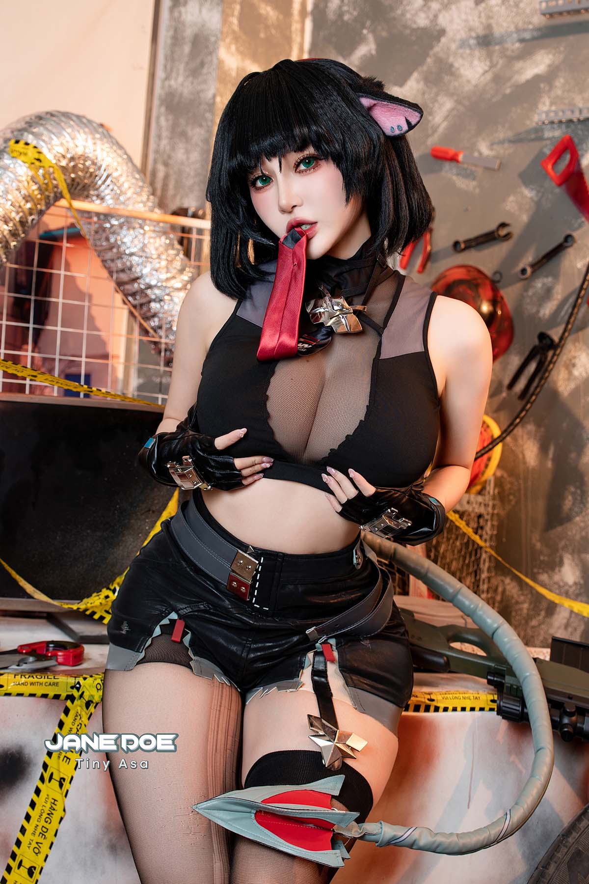 Tiny Asa – Jane Doe (Zenless Zone Zero) Cosplay-第2张